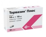 Торвазин Плюс, капсулы 10 мг+10 мг 30 шт