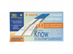 Тест для определения беременности know now полоса 5 мм 2 шт.