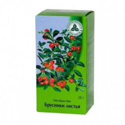 Брусники листья